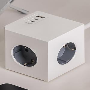 [플라이토] 플라이토 블록 PD 20W 고용량 멀티탭 3구 C타입 2포트+USB 1포트