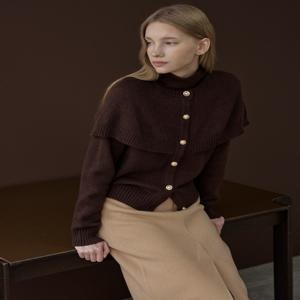 [더아이잗] 숄칼라 레이어드 버튼 가디건 IRVP1CD651