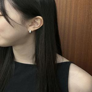 [녹] 실버_골드_심플_이어링