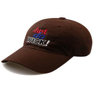 [윅] Just do WICK 워싱 볼캡-브라운
