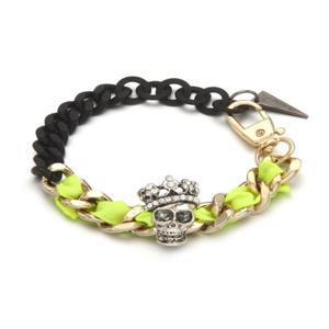 [매드팩토리] Pop Skull Chain Bracelet_YELLOW