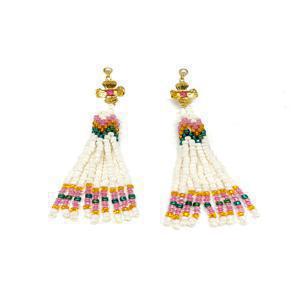 [오키 디 루포] Flower Tassle Moroccan earring