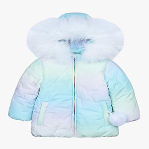 [미니도우] 레인보우 퀼팅 유아 아동 여아 스키 점퍼 패딩