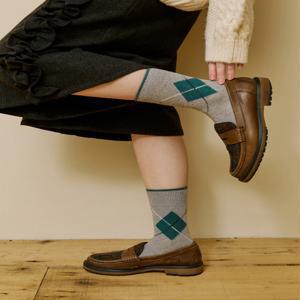 [삭스어필] real argyle nep grey