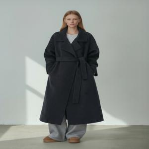 [논앤논] VILNIUS HIGH NECK WOOL HANDMADE COAT_N5WCT0331