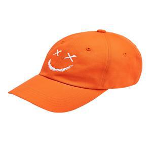 [앤티머리디엄] 텍스쳐 스마일 볼캡_오렌지