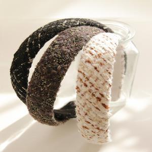 [제이로렌] Tweed Convex Glitter Hair Band H01112 (3 Colors)
