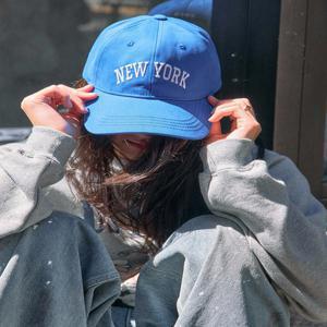 [에르에르] 자수 뉴욕 아트워크 볼캡 블루