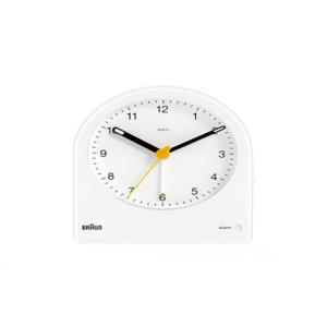 [브라운] BRAUN BC22W 클래식 아날로그 크레센도 알람 저소음 공용 탁상시계