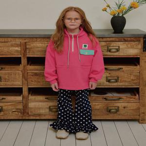 [아우어트리] 도트부츠컷팬츠(네이비)