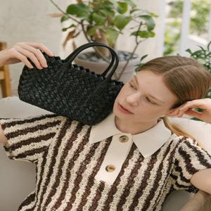 [지쎄] 바게트 미니 위빙 토트백 GBW-0012