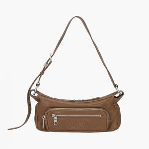 [마지셔우드] 아웃포켓 호보 미니_빈티지 카멜 워시드 나파