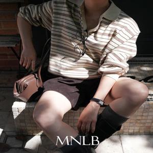 [가을????20%][2천장돌파/긴팔ver.추가/럭비니트/카라니트/직진배송][MNLB] 버디 스트라이프 버튼 카라 니트