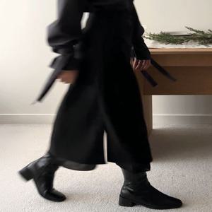 Snow layered skirt겨울/가을/H라인/스커트/기모/레이어드/이중/하객룩/출근룩/트임/옆트임/슬릿/크리스마스/데이트룩/할인/출근룩