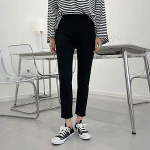 . 모노 밴딩스키니.[.빅사이즈~3XL] 819[밴딩바지/스판바지/검정바지/블랙스키니진/면스키니/빅사이즈바지]