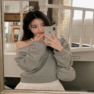 [가을]센즈 여리핏 오프숄더 맨투맨 (4color)/원숄더
