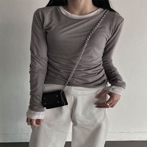 [추석이후 출고!] 마인 텐셀 긴팔티 (5color) (기본티/레이어드티/텐셀티/이너티/데일리/살안타템)