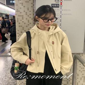 [RE:MOMENT/당일발송] made. 페리 세미크롭 후드 야상 3color! (간절기템/루즈핏/코튼야상/숏야상)