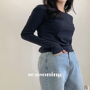 [MADE/오늘출발/기모버전추가]시즈닝 데일리 소프트 골지 티셔츠 (S-L/1만장돌파/데일리룩/개강룩/출근룩/기본티/이너티/레이어드티/긴팔티/골지티)