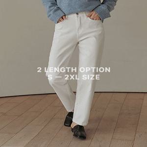 [S-2XL/스탠다드,롱 기장옵션] 플레비 코튼 스탠다드 밴딩 팬츠 (가을/간절기/데일리/일자핏/스판/기장추가)