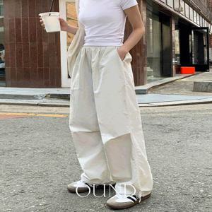 [단독] ???? [7천장판매????] [made/free.xl] 와튼 밴딩 투웨이 파라슈트 나일론 와이드 팬츠 -6color (나일론바지/밴딩팬츠/여름바지/바캉스룩/쿨링팬츠)