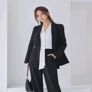 구김이 적은 데일리 정장 셋업｜이안 긴팔 투버튼 바지세트