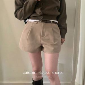 [바지+벨트set/가을신상????] 버터 슬랙스 반바지/가을반바지/슬랙스반바지/가을슬랙스/핀턱슬랙스/가을하객룩