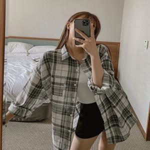 최다판매????루빈 린넨 체크셔츠/오버핏셔츠/박시남방/린넨셔츠/살안타템