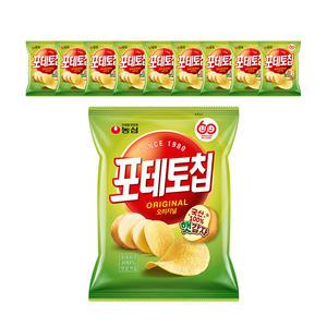 농심 포테토칩 오리지널, 60g, 10개