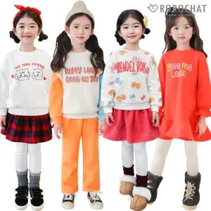 [로로샤] 여아 유아 아동 주니어 겨울 티셔츠 맨투맨 상하복 원피스 등원룩 레깅스 팬츠 아우터