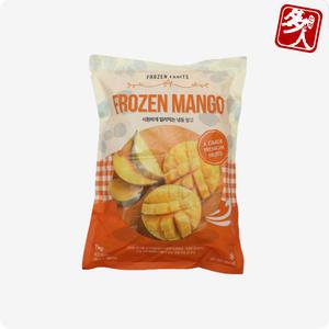 다인 조각 냉동 망고 다이스1 kg 열대과일 스무디 아이스