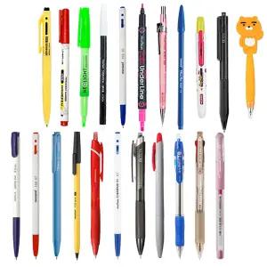 유성 볼펜(타)12자루 제트스트림 모나미 153 캠퍼스 중성펜 동아 문화 3색 멀티펜 0.5 0.7mm 볼펜심