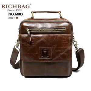 전면 덮게 포켓 가죽 메신저 크로스백 숄더백(6803)