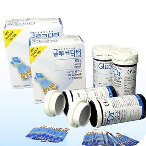 [(주)올메디쿠스]글루코닥터스트립/2BOX(100매)/혈당측정검사지/당뇨/혈당계