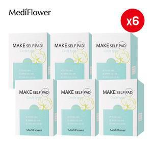 [메디플라워]메이크 셀프 패드 리필 130매x6 / 화장솜 클렌징패드 토너패드