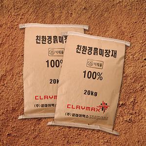 생석회 갈라짐없는 친환경인증 황토 흙 미장재 20kg 생황토 황토흙