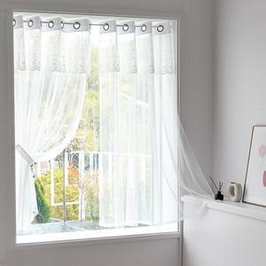 까르데코 디망쉬 창문 레이스 커튼 2장