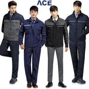 에이스 겨울작업복 45종 스판 기모 청바지 동복 유니폼 바지 점퍼 스즈키 정비복