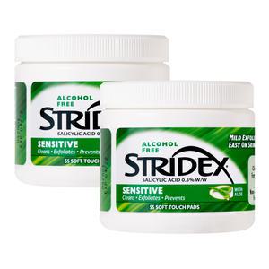 스트라이덱스 센스티브 패드 55매x2통 핌플 모공 각질 블랙헤드 피지제거 클렌징티슈