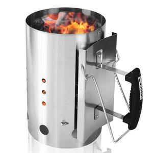 꾸버스 원형 차콜스타터 BIG 캠핑 바베큐그릴 불멍화로대 숯불 침니스타터 착화기