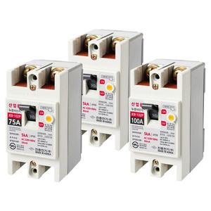 JEB-102P 전기 차단기 2P 60A 75A 100A 산업용 누전차단기 진흥전기