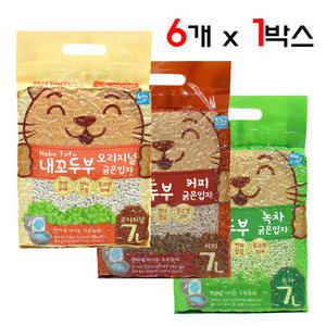 내꼬두부 굵은입자 고양이모래 7L 6개