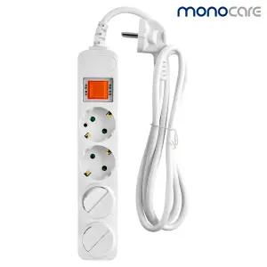 대현 모노케어 멀티탭 4구 접지 16A 스위치 1.5M 3M 5M 10M 전기연장선