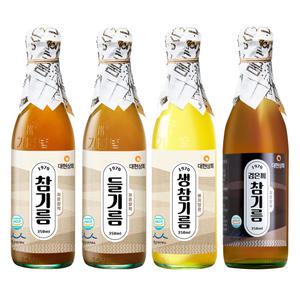 [350ml실속형] 저온압착 100%통깨 참기름 들기름 생들기름 /50년전통대현상회