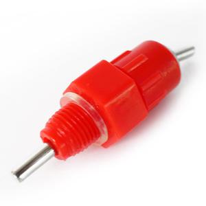 빨강수직닙플 1개 병아리 양계장 닭급수대 조류급수기 수직닢플 수직니플