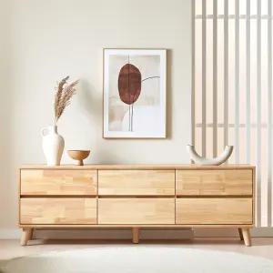 그레이스 1500 2단 서랍 고무나무 거실장 원목 수납 티비다이 tv장식장 거실서랍