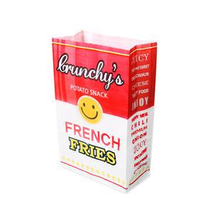 스마일 감자튀김봉투 100장-포테이토 종이포장봉투