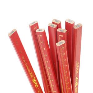 목공용 연필 10P 공방 목수용 작업용 목공연필 사각 납작 굴림방지 흘림방지