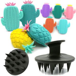 실리콘 샴푸브러쉬 헤어 두피 마사지 모공솔 브러시