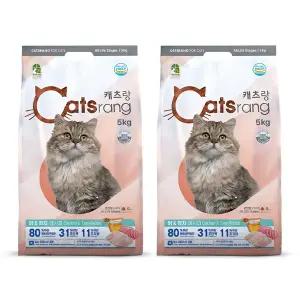 캐츠랑 전연령용 5kg x 2개(10kg) 반려묘 고양이사료 기호성UP 헤어볼관리 닭, 참치 레시피